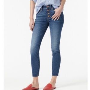 J. Crew ladies’ Tall 9” High-Rise Toothpick jeans